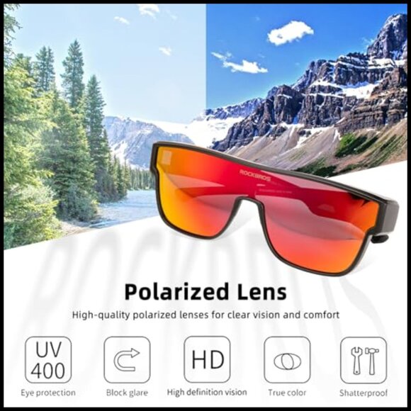 Polarized Fit Over Glasses Sunglasses UV400 Protection Driving Cycling